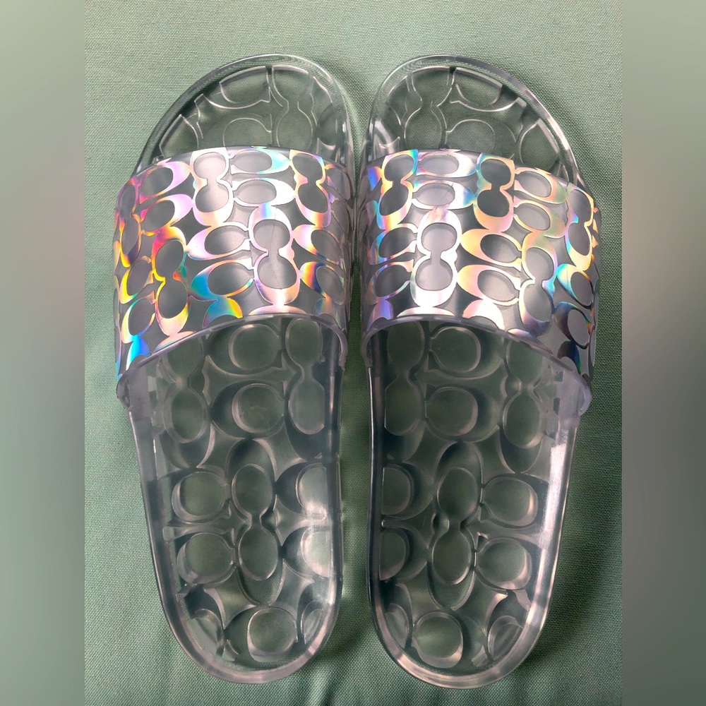 Coach Iridescent Slide Sandals - Picture 5 of 5